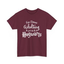 School of Wizardry | I'm Done Adulting | Unisex | Heavy Cotton | T-Shirt