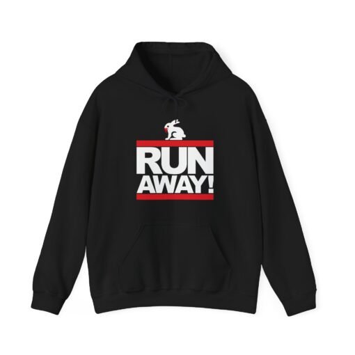 🐇 RUN AWAY Unisex Hoodie – The Killer Rabbit Strikes Again