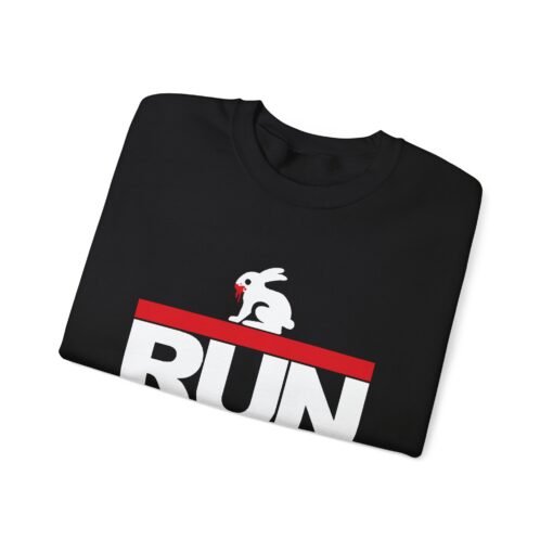 🐇 RUN AWAY Unisex Sweatshirt – Dangerously Funny, Surprisingly Cozy - Image 2