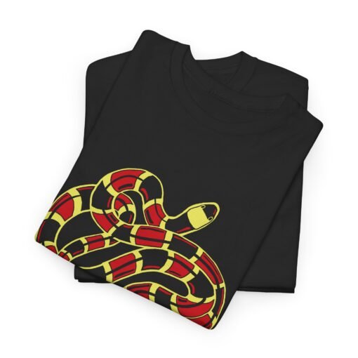 🐍🔥 Curled Coral Snake Unisex T-Shirt – Dangerously Stylish, Naturally Bold - Image 3