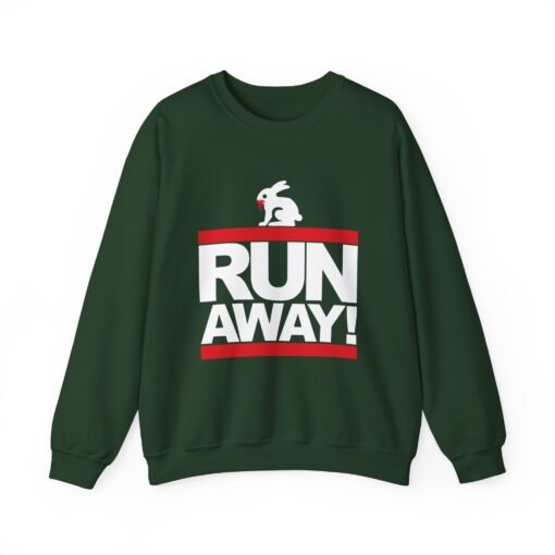 🐇 RUN AWAY Unisex Sweatshirt – Dangerously Funny, Surprisingly Cozy - Image 9