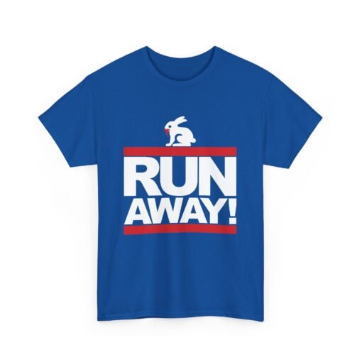🐇 RUN AWAY Unisex T-Shirt – Fierce Bunny, Full Speed - Image 12