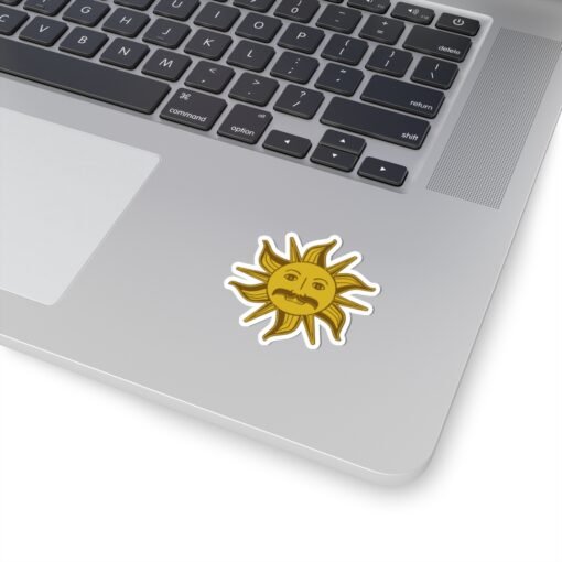 🌞 King Arthur’s Sun Emblem Indoor Sticker – A Radiant Relic of Absurdity - Image 8