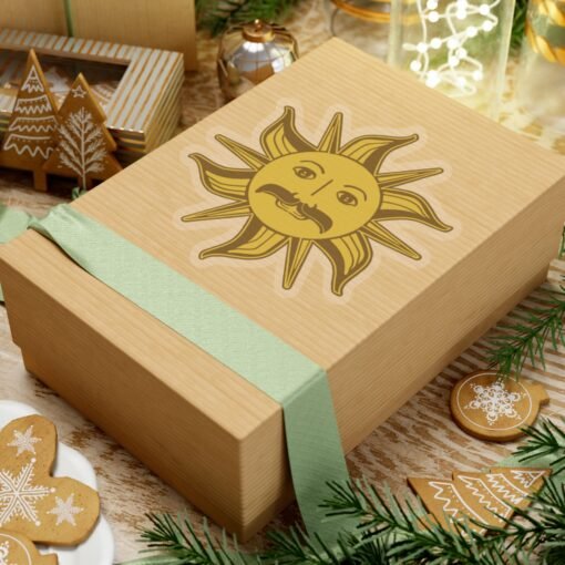 🌞 King Arthur’s Sun Emblem Indoor Sticker – A Radiant Relic of Absurdity - Image 24