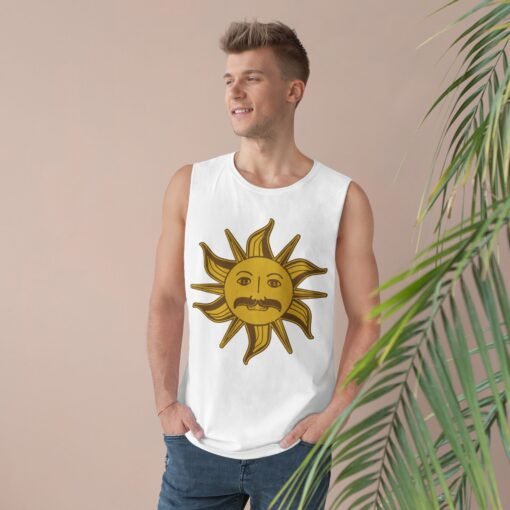 🌞 King Arthur’s Sun Emblem Unisex Barnard Tank – Quest in Comfort, Laugh in Style - Image 3