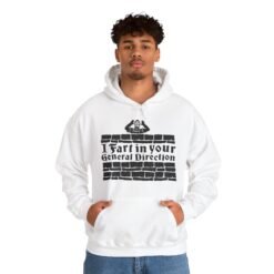 Alternative view of 💨 I Fart in Your General Direction Unisex Hoodie – Rude, Ridiculous, and Ready for Battle