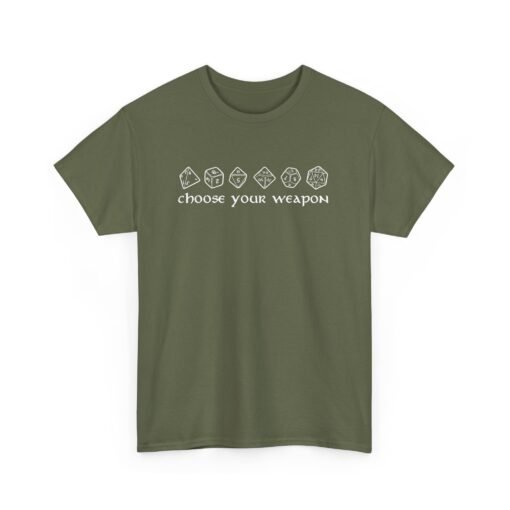 🎲⚔️ Choose Your Weapon Unisex T-Shirt – Roll with Style - Image 14