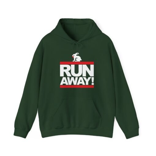 🐇 RUN AWAY Unisex Hoodie – The Killer Rabbit Strikes Again - Image 11