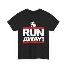 🐇 RUN AWAY Unisex T-Shirt – Fierce Bunny, Full Speed