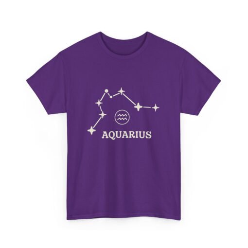 Aquarius Zodiac Constellation Unisex T-Shirt - Image 18