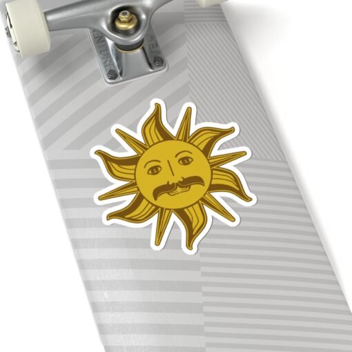 🌞 King Arthur’s Sun Emblem Indoor Sticker – A Radiant Relic of Absurdity - Image 2