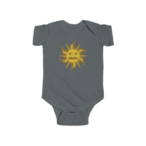 🌞 King Arthur’s Sun Emblem Baby Bodysuit – Tiny Royalty, Big Absurdity - Image 7