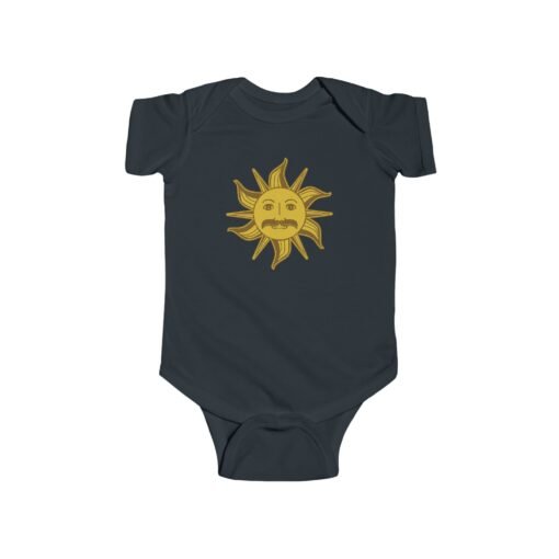 🌞 King Arthur’s Sun Emblem Baby Bodysuit – Tiny Royalty, Big Absurdity - Image 8