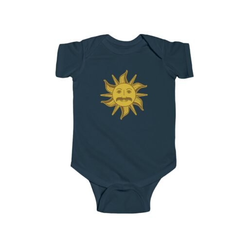 🌞 King Arthur’s Sun Emblem Baby Bodysuit – Tiny Royalty, Big Absurdity - Image 9