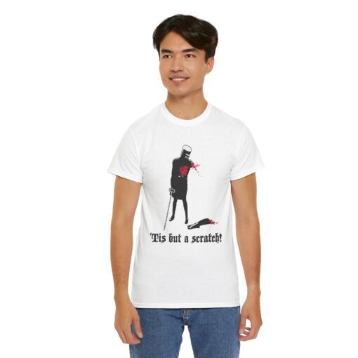 ⚔️ 'Tis But a Scratch Unisex Heavy Cotton T-Shirt – Bold, Brash & Barely Bleeding - Image 6
