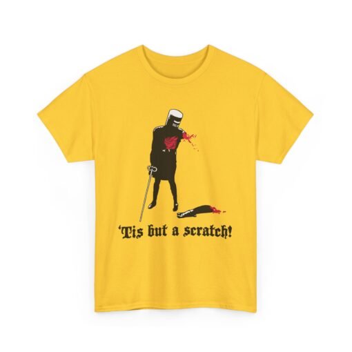 ⚔️ 'Tis But a Scratch Unisex Heavy Cotton T-Shirt – Bold, Brash & Barely Bleeding - Image 13
