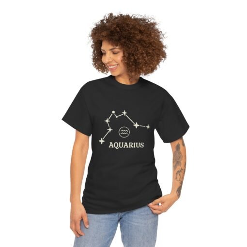Aquarius Zodiac Constellation Unisex T-Shirt - Image 5