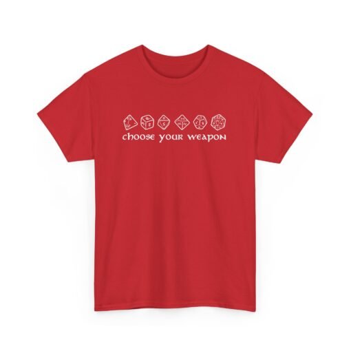 🎲⚔️ Choose Your Weapon Unisex T-Shirt – Roll with Style - Image 20