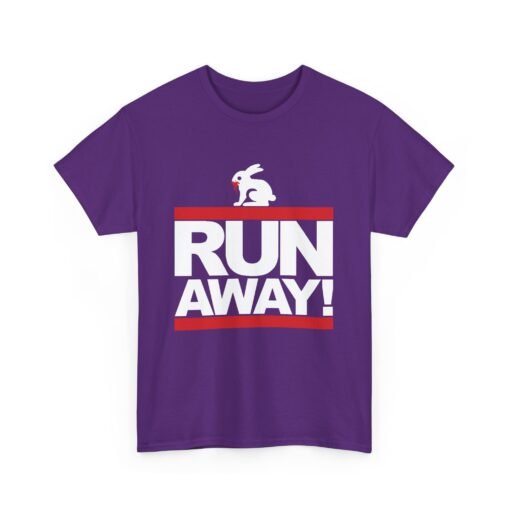 🐇 RUN AWAY Unisex T-Shirt – Fierce Bunny, Full Speed - Image 15
