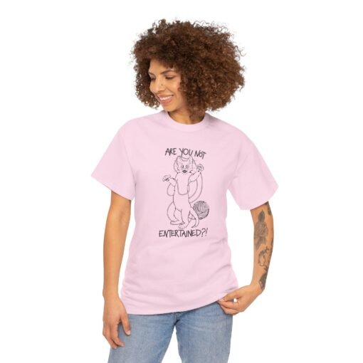 🐱🧶 Are You Not Entertained? Unisex T-Shirt – Feline Drama at Its Finest - Image 5