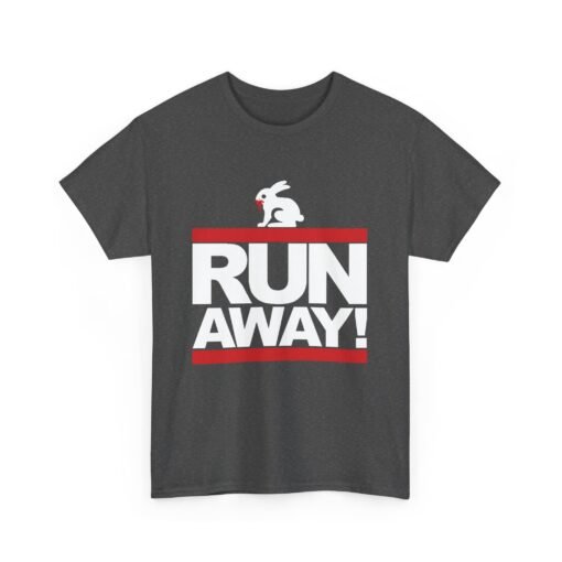 🐇 RUN AWAY Unisex T-Shirt – Fierce Bunny, Full Speed - Image 10