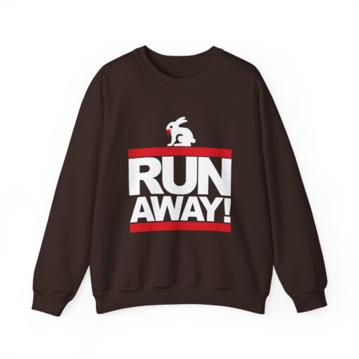 🐇 RUN AWAY Unisex Sweatshirt – Dangerously Funny, Surprisingly Cozy - Image 8