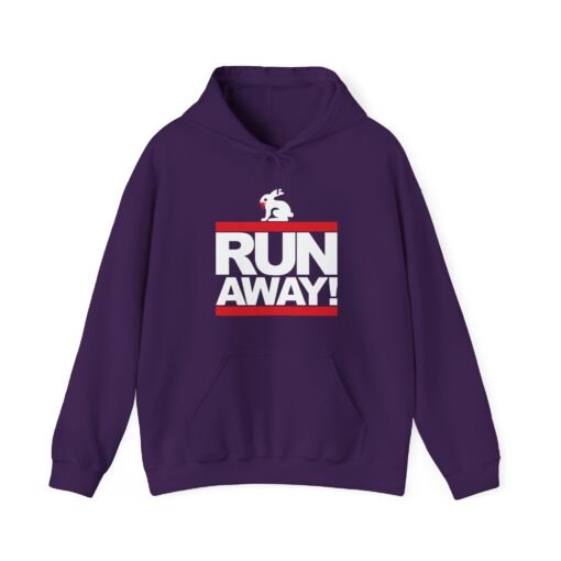 🐇 RUN AWAY Unisex Hoodie – The Killer Rabbit Strikes Again - Image 9