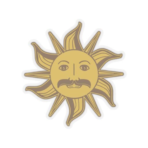 🌞 King Arthur’s Sun Emblem Indoor Sticker – A Radiant Relic of Absurdity - Image 10