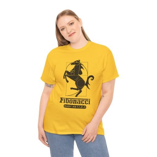 🏎️📐 Fibonacci Horsepower Unisex T-Shirt – Speed Meets Sacred Geometry - Image 3