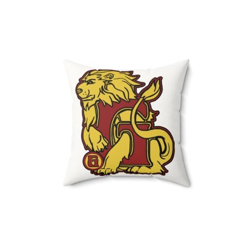 🦁 House of Lion Faux Suede Throw Pillow – Courage You Can Cuddle - Image 3
