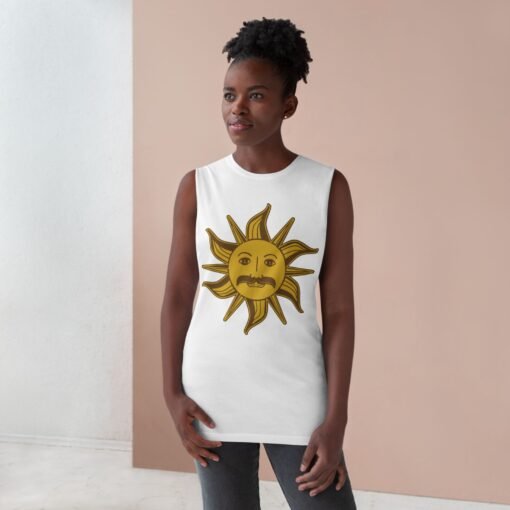🌞 King Arthur’s Sun Emblem Unisex Barnard Tank – Quest in Comfort, Laugh in Style - Image 4