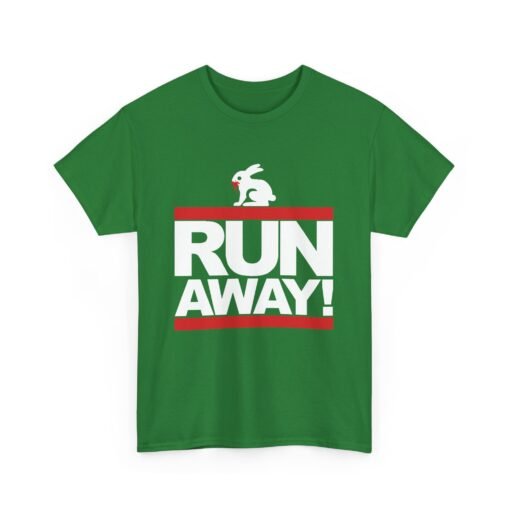 🐇 RUN AWAY Unisex T-Shirt – Fierce Bunny, Full Speed - Image 8