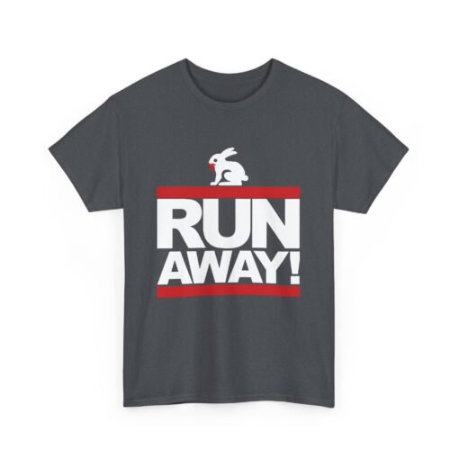 🐇 RUN AWAY Unisex T-Shirt – Fierce Bunny, Full Speed - Image 11