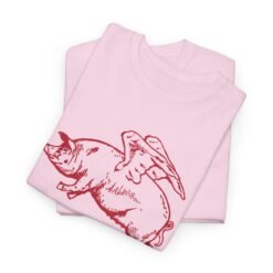 Alternative view of 🐖✨ Flying Pig Unisex T-Shirt – Because Anything’s Possible