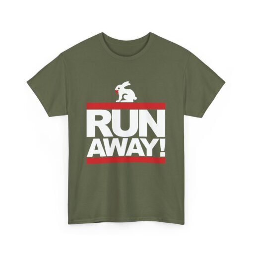 🐇 RUN AWAY Unisex T-Shirt – Fierce Bunny, Full Speed - Image 7