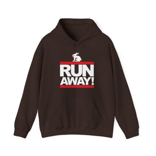 🐇 RUN AWAY Unisex Hoodie – The Killer Rabbit Strikes Again - Image 12