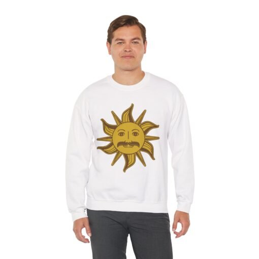 🌞 King Arthur’s Sun Emblem Unisex Sweatshirt – Absurd Majesty, Maximum Comfort - Image 5
