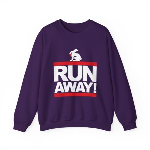 🐇 RUN AWAY Unisex Sweatshirt – Dangerously Funny, Surprisingly Cozy - Image 16
