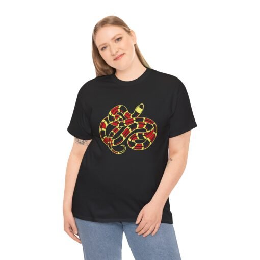🐍🔥 Curled Coral Snake Unisex T-Shirt – Dangerously Stylish, Naturally Bold - Image 4