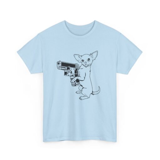 🔫🐾 Armed Chihuahua Unisex T-Shirt – Small Dog, Big Attitude - Image 20