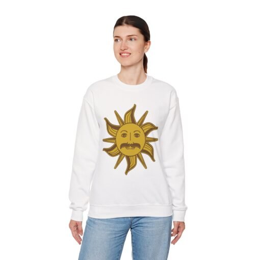 🌞 King Arthur’s Sun Emblem Unisex Sweatshirt – Absurd Majesty, Maximum Comfort - Image 3
