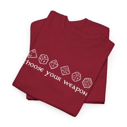 🎲⚔️ Choose Your Weapon Unisex T-Shirt – Roll with Style - Image 2