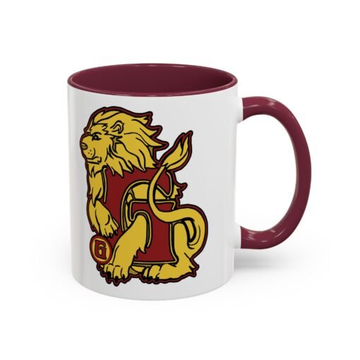 🦁 House of Lion Accent Color Mug – Sip with Courage - Image 3