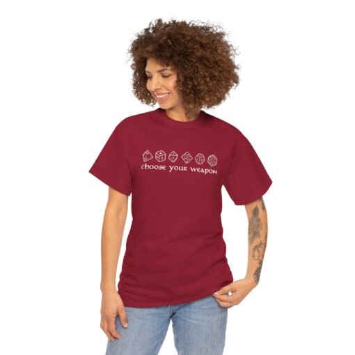 🎲⚔️ Choose Your Weapon Unisex T-Shirt – Roll with Style - Image 6