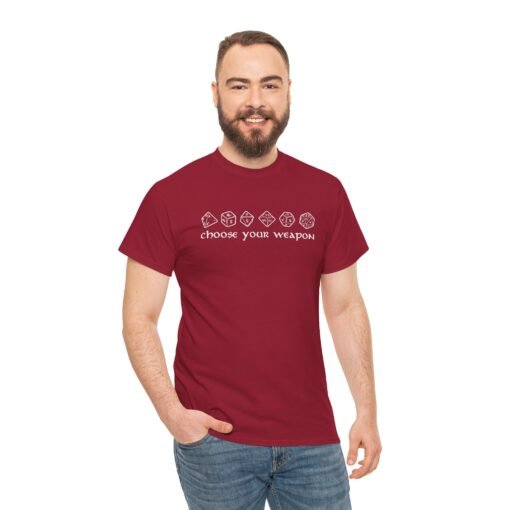 🎲⚔️ Choose Your Weapon Unisex T-Shirt – Roll with Style - Image 4