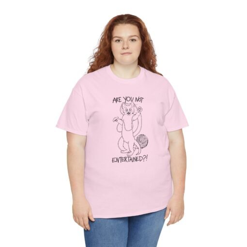🐱🧶 Are You Not Entertained? Unisex T-Shirt – Feline Drama at Its Finest - Image 6
