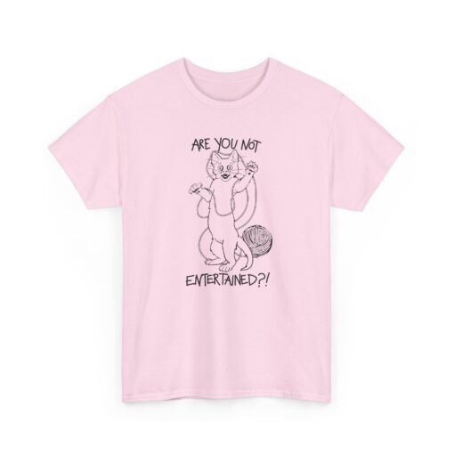 🐱🧶 Are You Not Entertained? Unisex T-Shirt – Feline Drama at Its Finest