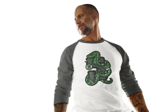 🐍 House of Snake Unisex Raglan T-Shirt – Ambition in Motion - Image 9