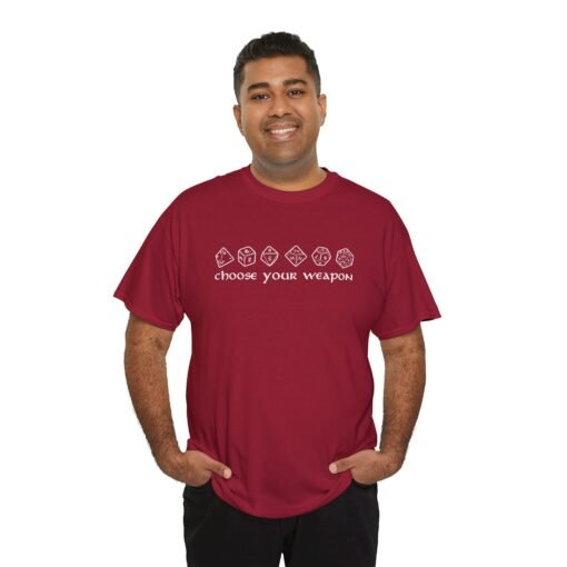🎲⚔️ Choose Your Weapon Unisex T-Shirt – Roll with Style - Image 7