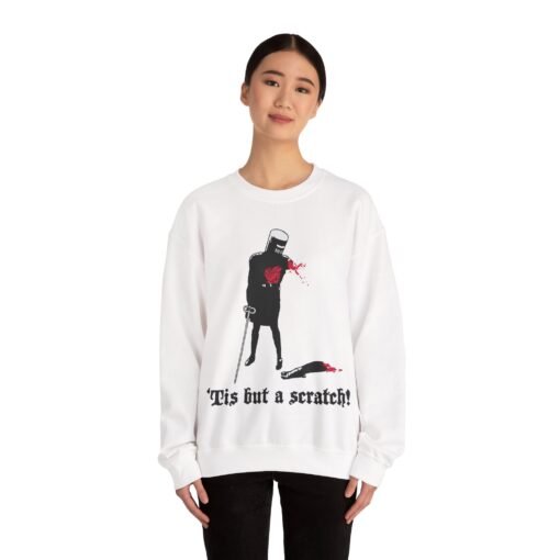 ⚔️ ‘Tis But a Scratch Unisex Sweatshirt – Brave the Chill Like a Limbless Legend - Image 4